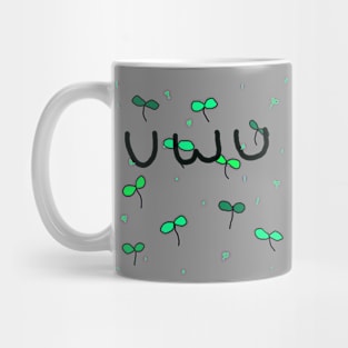 uwu kawaii clover Mug